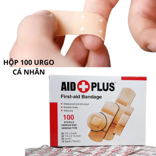 Hộp 100 băng dán cá nhân nhiều kích thước Urgo