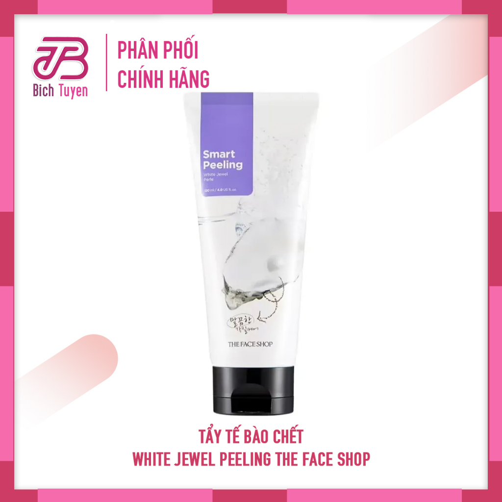 Tẩy Tế Bào Chết The Face Shop Smart Peeling White Jewel Perle 120ml Mặt Nạ Kỳ Trắng Sáng Da SMART PE