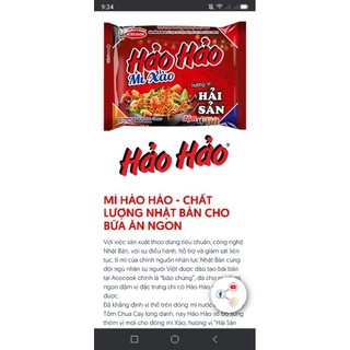 Mới mì hảo hảo mì xào hải sản