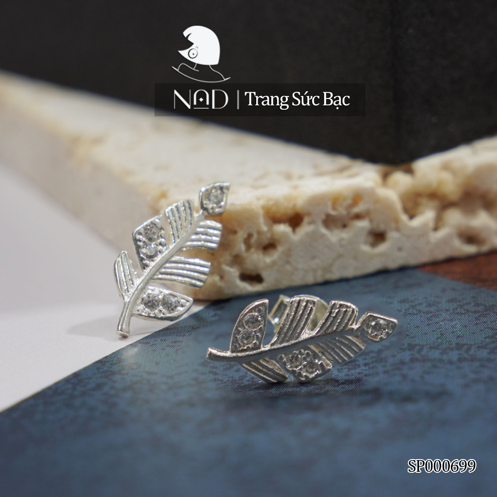 Khuyên tai nam khuyên tai nữ Khuyên tai lá độc đẹp hiếm mẫu lạ siêu HOT không đụng hàng SP000699