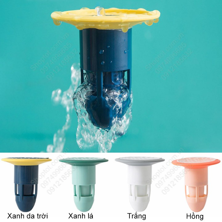 Bộ Nắp Ga Thoát Sàn Ngăn Mùi Hôi Cống Cao Cấp, Phễu Thoát Sàn Chống Hôi Chặn Côn Trùng Lỗ THoát Nước Tiện Dụng