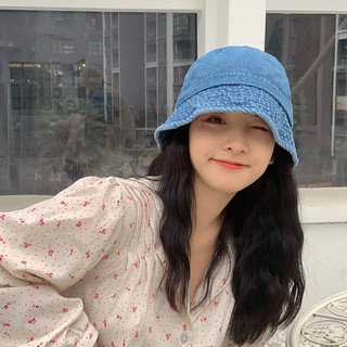 Mũ nón bucket denim vành nhỏ phong cách ulzzang