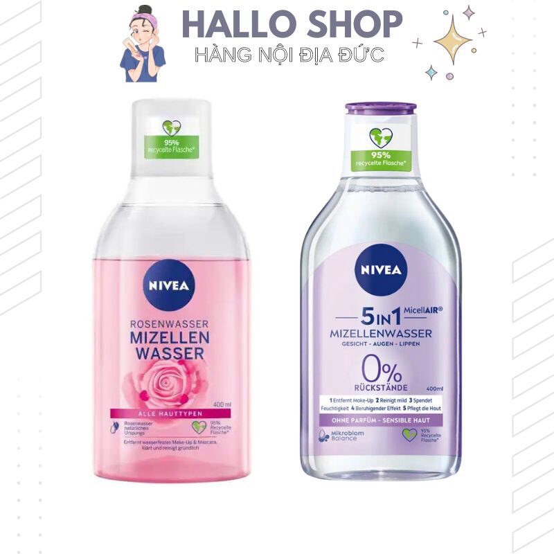 Nước tẩy trang Nivea hàng nội địa Đức 400ml.