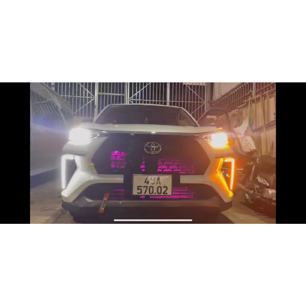Led gầm trước và sau xe Toyota Veloz 2021-2023, 2 chế độ led và xi nhan