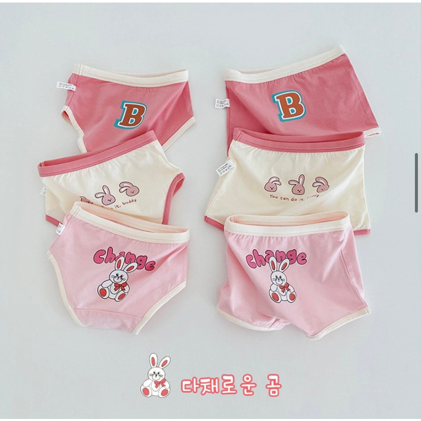 Quần chip bé gái, quần lót khảng khuẩn cho bé gái phong cách hàn quốc hàng cao cấp