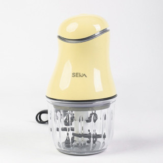Máy xay mini đa năng 6 lưỡi SEKA 1396 cối thủy tinh, máy xay ăn dặm cho bé, xay thịt cháo sinh tố tỏi ớt bh 12 tháng