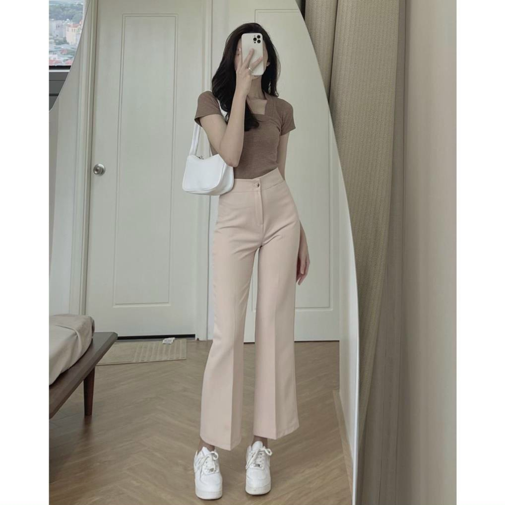 Quần tây ống đứng chất vải tuyết mưa đanh mịn siêu dày dặn, mặc đi làm cực sang trọng lịch lãm Q11