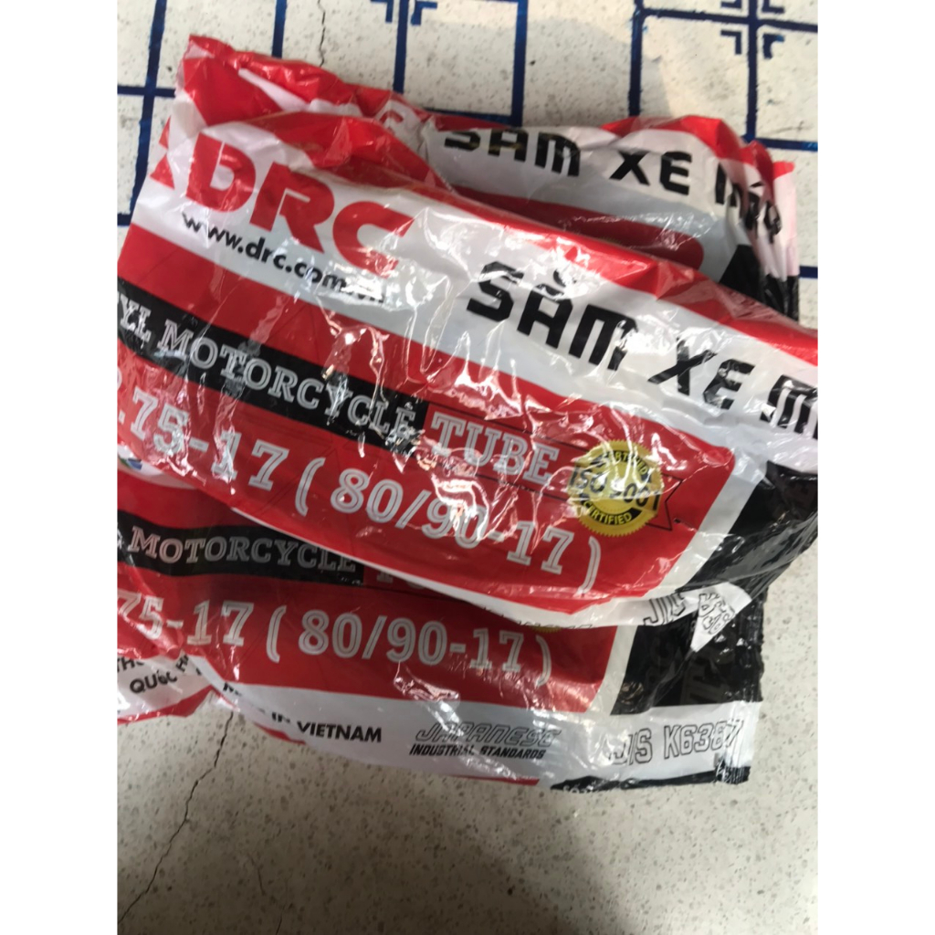 Ruột xe máy DRC 2.25/2.50-17, 2.75-17, 3.00-17, 2.25/2.50-18, 3.00-18, 3.00-19, 90/90-14