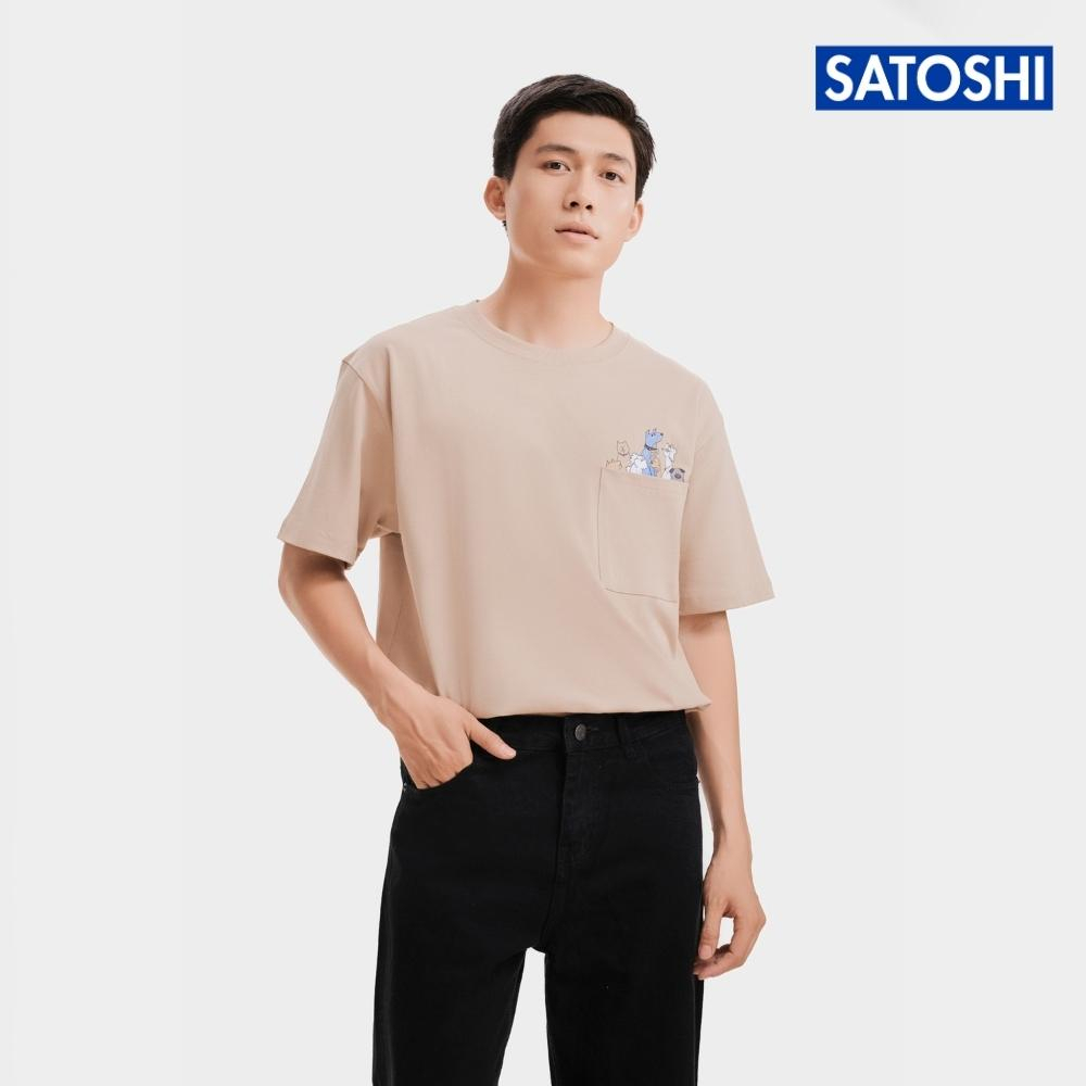 |Satoshi| Áo thun oversize nam nữ SATS108 áo unisex hoạ tiết in đơn giản chất vải cotton thoáng mát