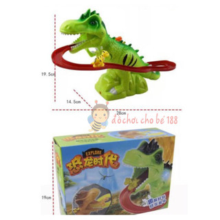 Đồ chơi chó cứu hộ, xe lửa KHỦNG LONG leo thang