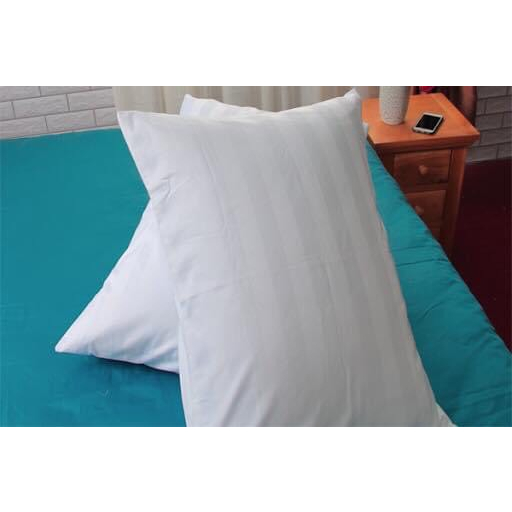 Vỏ Gối Cotton Khách Sạn Trắng Sọc T 258 40x60, 50x70, 60x80 vỏ ôm