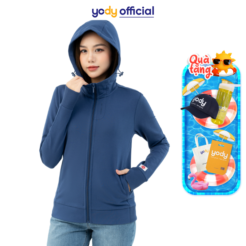 Áo chống nắng Nữ YODY có mũ thoáng mát chất liệu Cao Cấp ACN6008