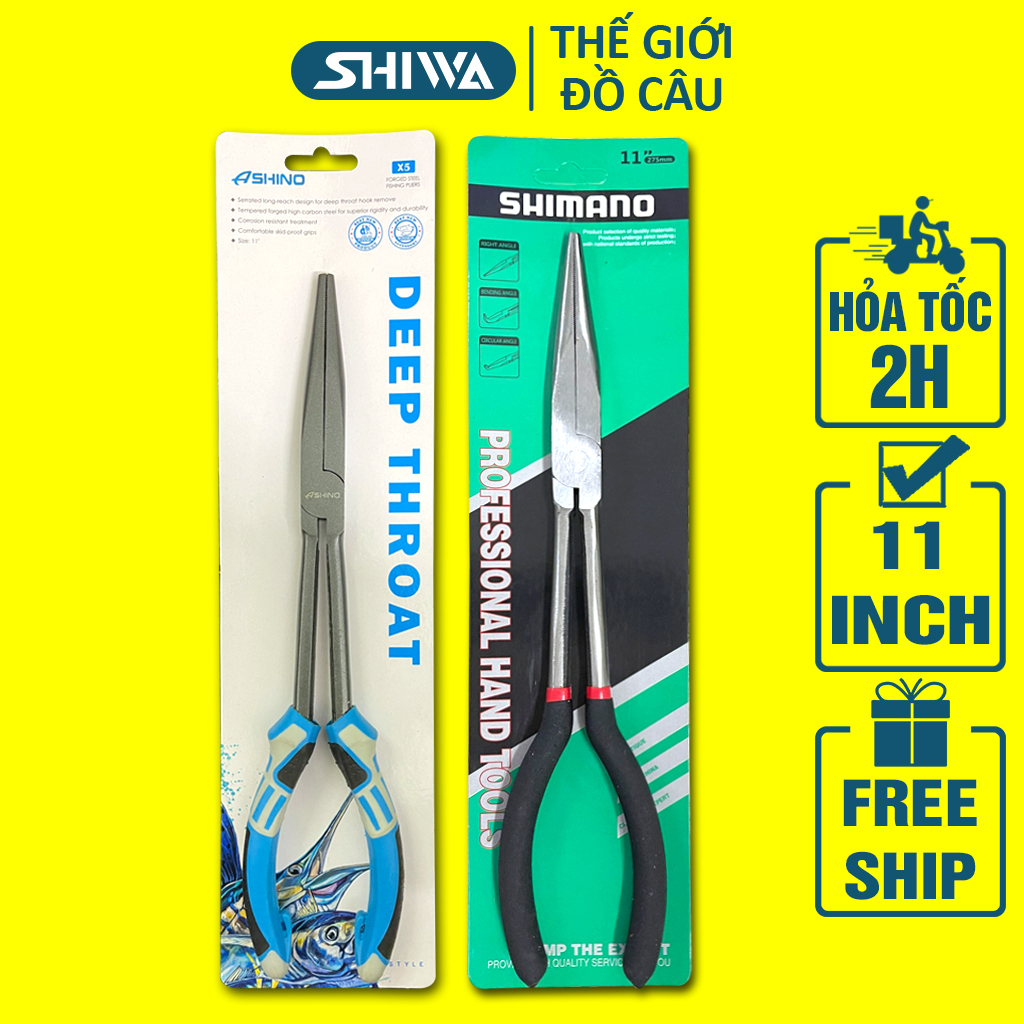 Kìm Kẹp Cá Loại Tốt SHIMANO/ASHINO - Kềm Kẹp Cá Gắp Cá Bằng Thép Không Rỉ SHIWA