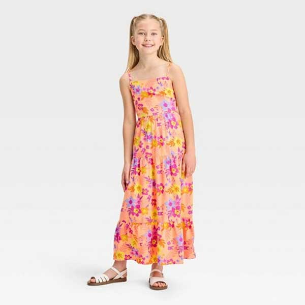ĐẦM THUN MAXI xuât xịn chính hãng CAT & JACK bé gái 4 -> 16 tuổi