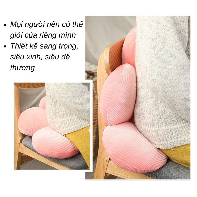 Đệm Ngồi Bệt Qin Nệm Ngồi Hình Bông Hoa Decor Siêu Xinh