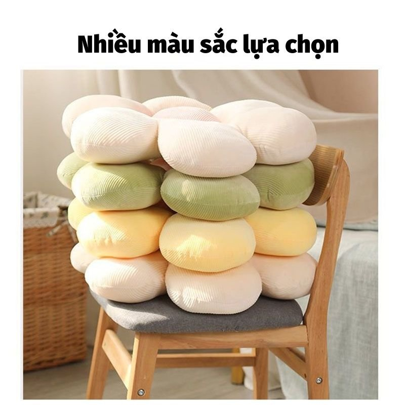Đệm Ngồi Bệt Qin Nệm Ngồi Hình Bông Hoa Decor Siêu Xinh