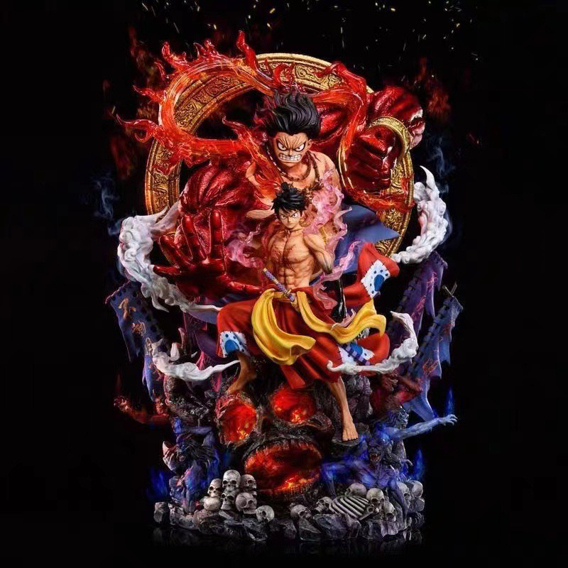 MÔ HÌNH FIGURE Monkey D Luffy GEAR 4 King Fado Myoo CAO CẤP CỠ LỚN (30cm) có led anime One piece