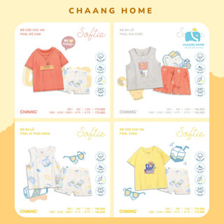 Bộ hè cộc tay cotton mềm mát cho bé trai Pool Chaang