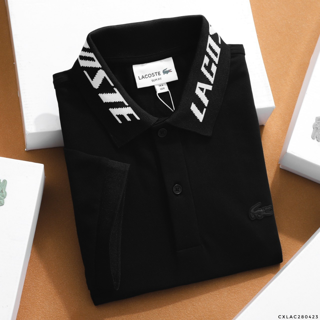 Áo Thun Nam POLO LACOSTE CỔ TRƠN SlimFit - Vải Chính Phẩm Nhẹ Mát Không Nhăn Cao Cấp Hàng Xuất Xịn PL42
