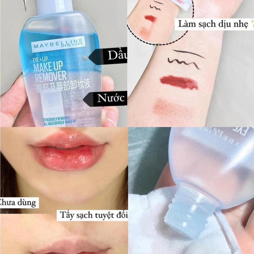 MAYBELLINE Tẩy Trang Mắt Môi Chuyên Dụng Maybelline New York Eye & Lip