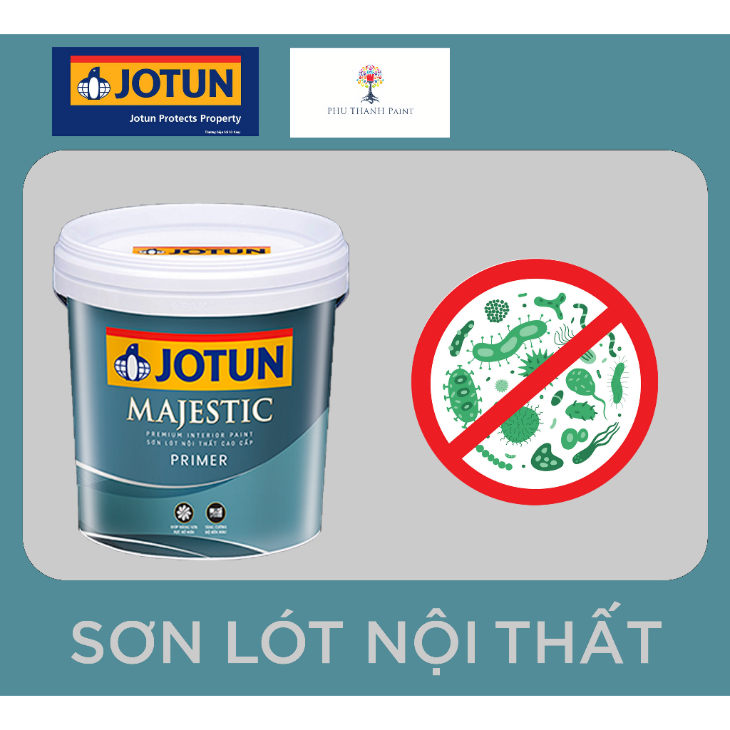 Sơn lót chống kiềm trong nhà cao cấp Jotun Majestic - Thùng 17 L