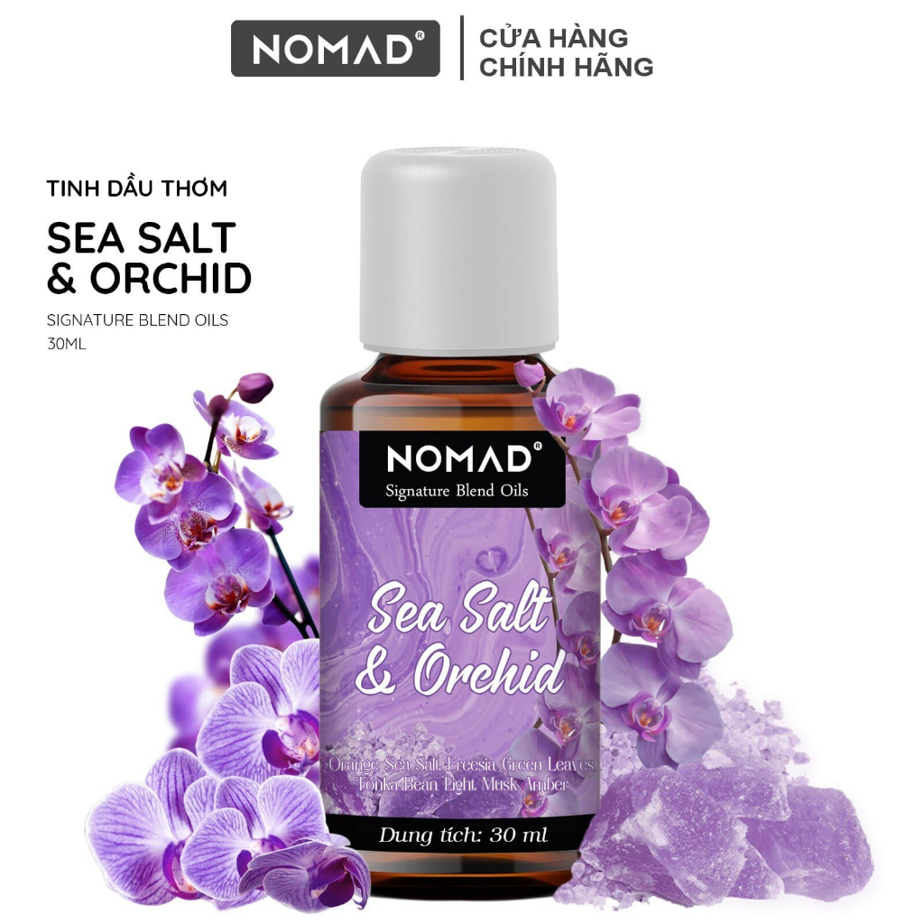 Tinh Dầu Phong Lan Muối Biển Nomad Signature Blend Oils - Sea Salt & Orchid