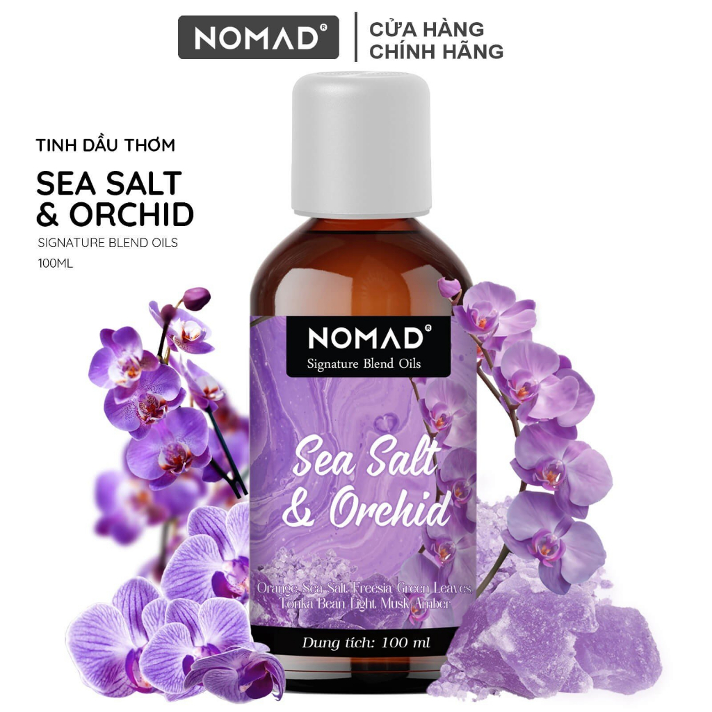 Tinh Dầu Phong Lan Muối Biển Nomad Signature Blend Oils - Sea Salt & Orchid