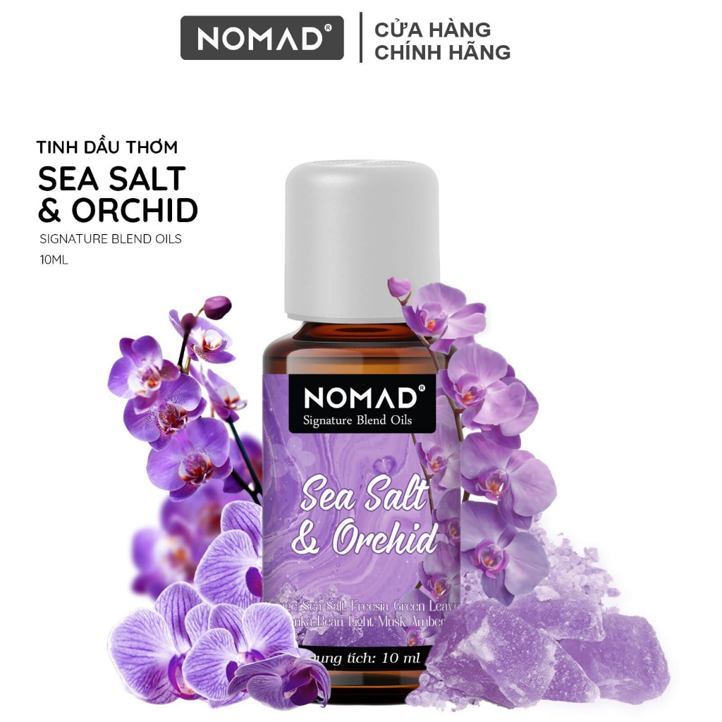 Tinh Dầu Phong Lan Muối Biển Nomad Signature Blend Oils - Sea Salt & Orchid