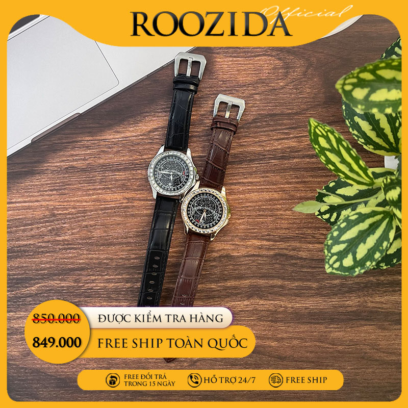 Đồng hồ nam dây da đẹp chính hãng chống nước cao cấp dải ngân hà siêu đẹp DH67