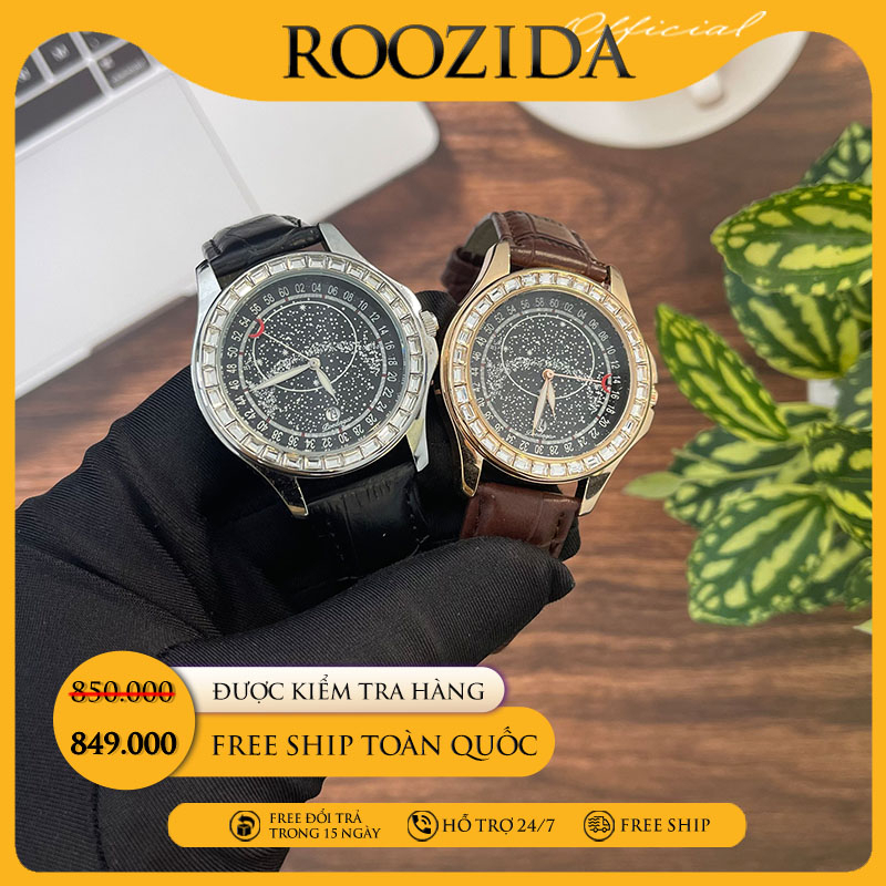 Đồng hồ nam dây da đẹp chính hãng chống nước cao cấp dải ngân hà siêu đẹp DH67