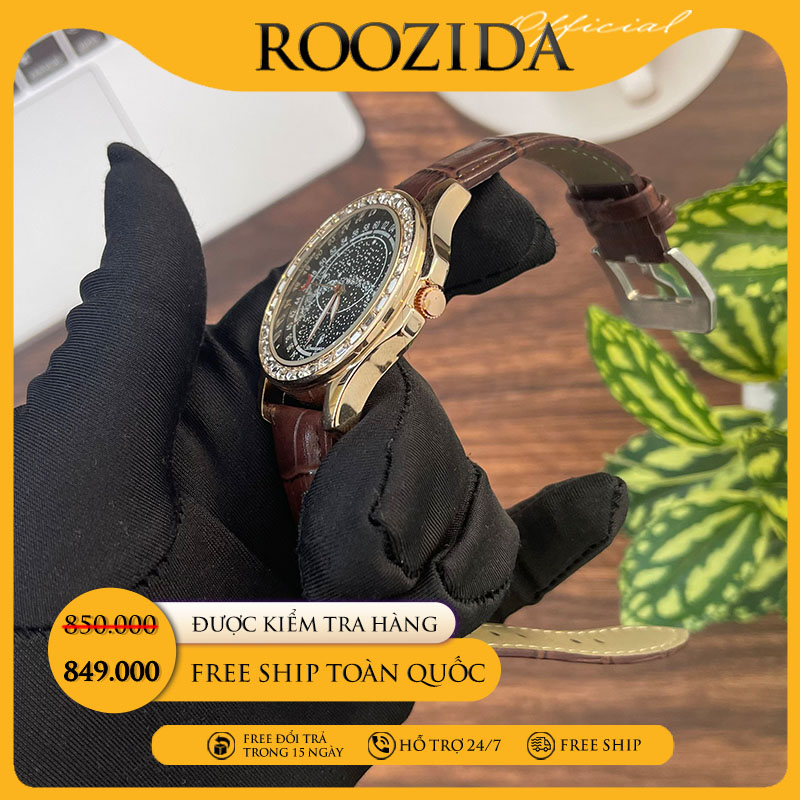 Đồng hồ nam dây da đẹp chính hãng chống nước cao cấp dải ngân hà siêu đẹp DH67