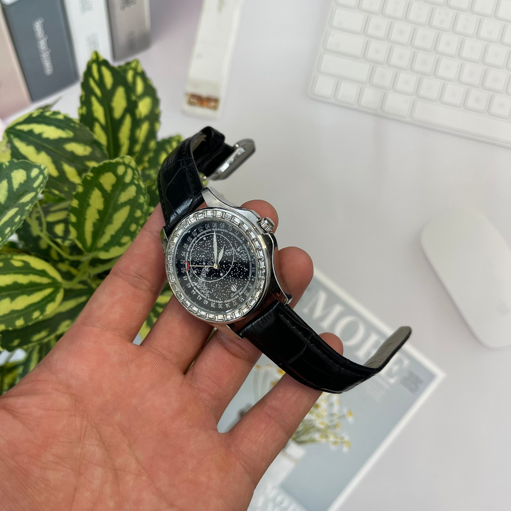 Đồng hồ nam dây da đẹp chính hãng chống nước cao cấp dải ngân hà siêu đẹp DH67