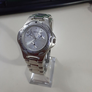 Đồng hồ nam dây thép Roexy niềng xoay mặt trải tia second hand si Nhật