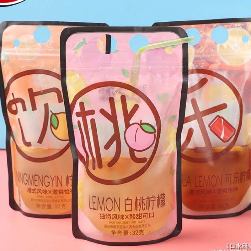 Gói 32gr Trà Chanh Túi Zip Tiện Lợi