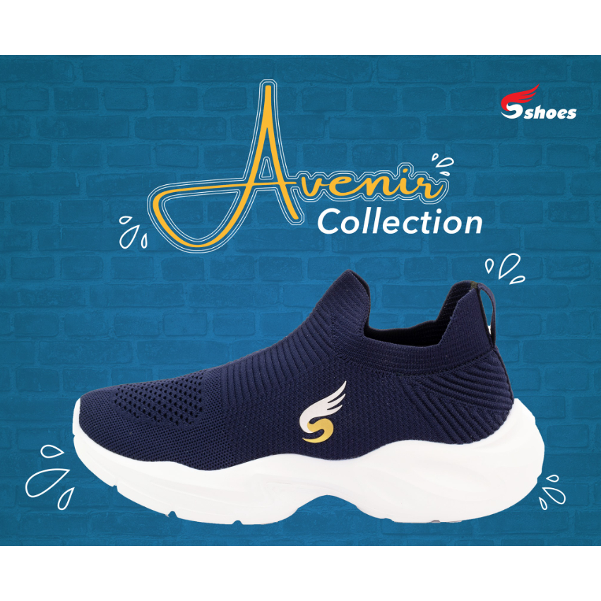 Giày Thể Thao Nam Nữ SShoes Slipon - Xanh đen