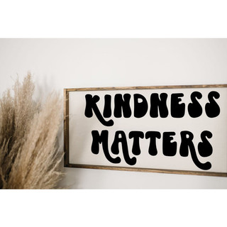 Tranh gỗ Kindness Matters kích thước 30x60cm