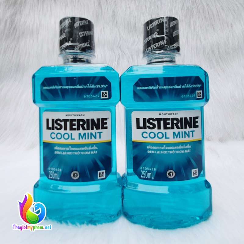 Nước Súc Miệng Listerine Diệt Khuẩn Cool Mint 750ml/250ml