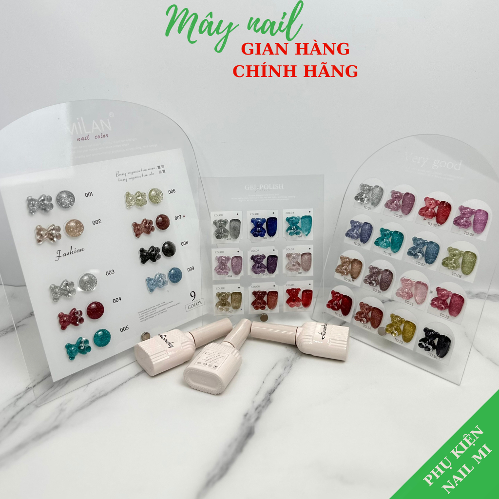 Sơn nhũ flash sét 9 màu, sét 16 màu kèm bảng màu