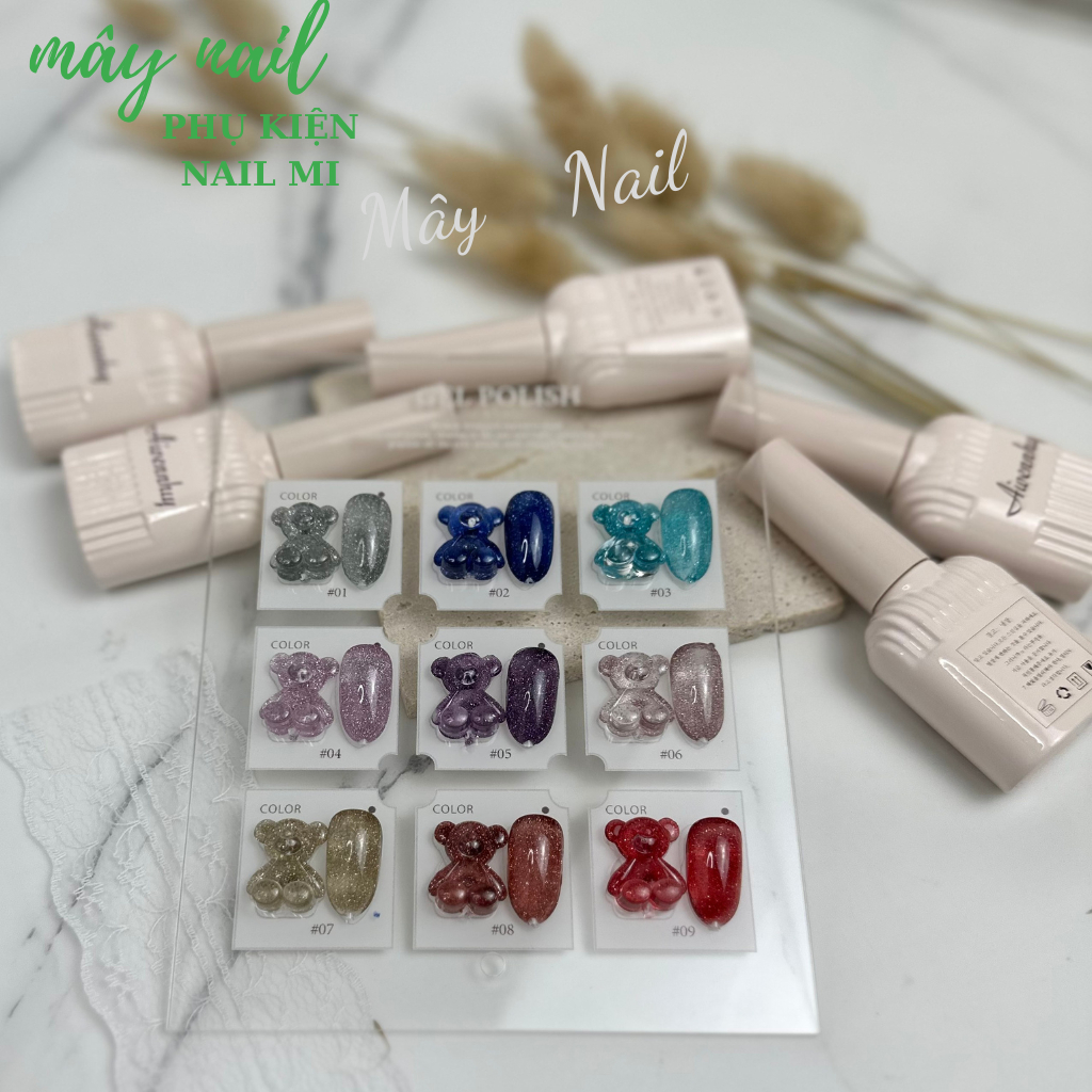 Sơn nhũ flash sét 9 màu, sét 16 màu kèm bảng màu