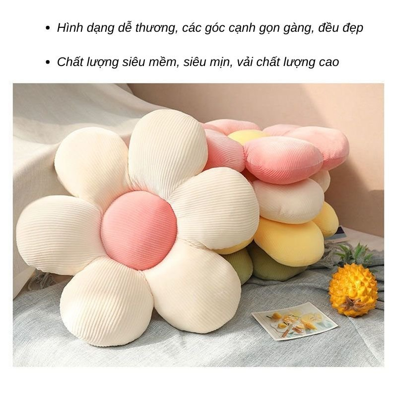 Đệm Ngồi Bệt Qin Nệm Ngồi Hình Bông Hoa Decor Siêu Xinh