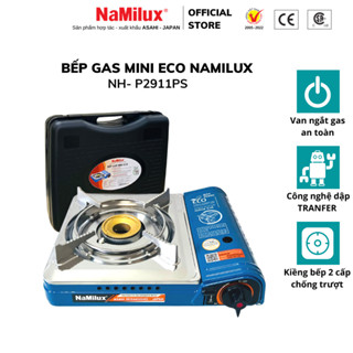 Bếp Gas Mini (Bếp Gas Du Lịch) NaMilux NH-P2911PS (Màu Xanh)│Van Inline Cut│Công Suất 2.6 Kw - Hàng Chính Hãng