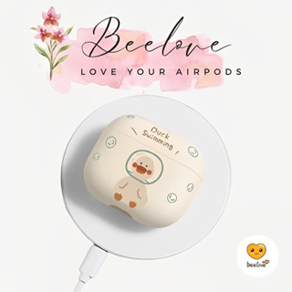  Case airpod vỏ ốp bảo vệ bao đựng tai nghe 1 2 3 pro vỏ hộp sạc Hoạt hình Vịt lặn 