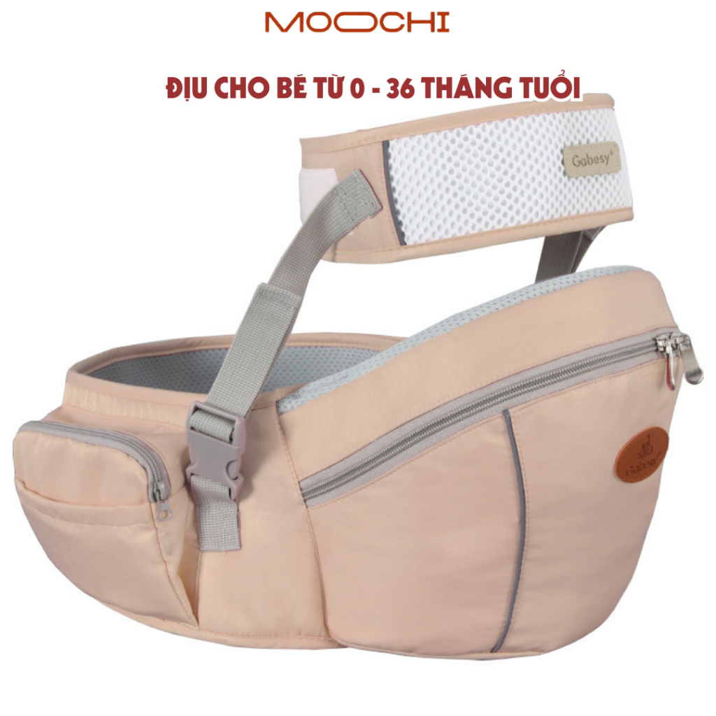Địu Em Bé GABESY MC4, Địu Ngồi Có Đai An Toàn Chống Chân Vòng Kiềng Chống Gù Cho Bé Từ 0 - 36 Tháng Tuổi