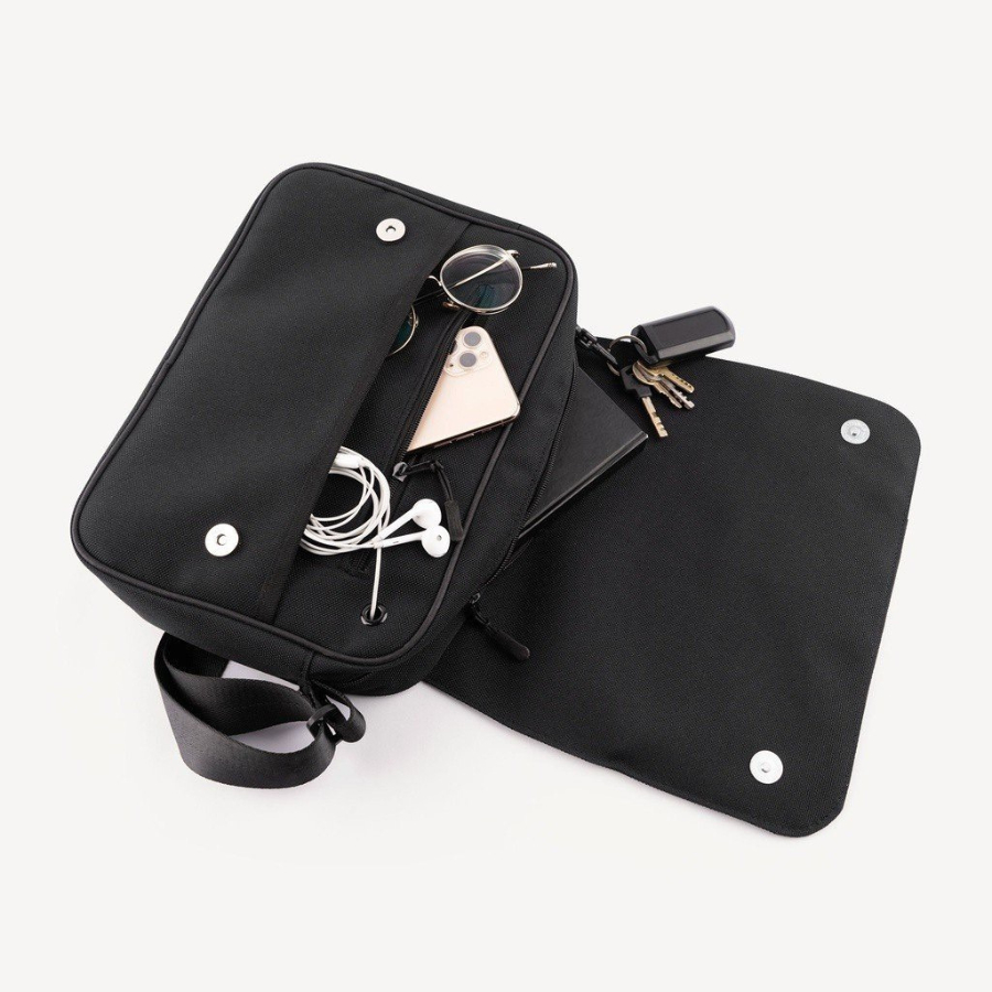 Túi đeo chéo nam nữ messenger đựnng ipad Rush Bag vải chống thấm nước size 30cm - SOGU