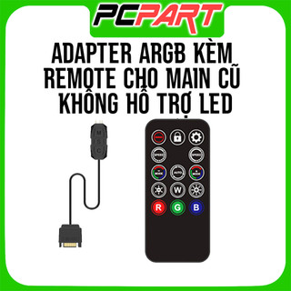 Adapter / Hub ARGB kèm điều khiển cho quạt led ARGB 5V 3 Pin Sử dụng cho các main không hỗ trợ led