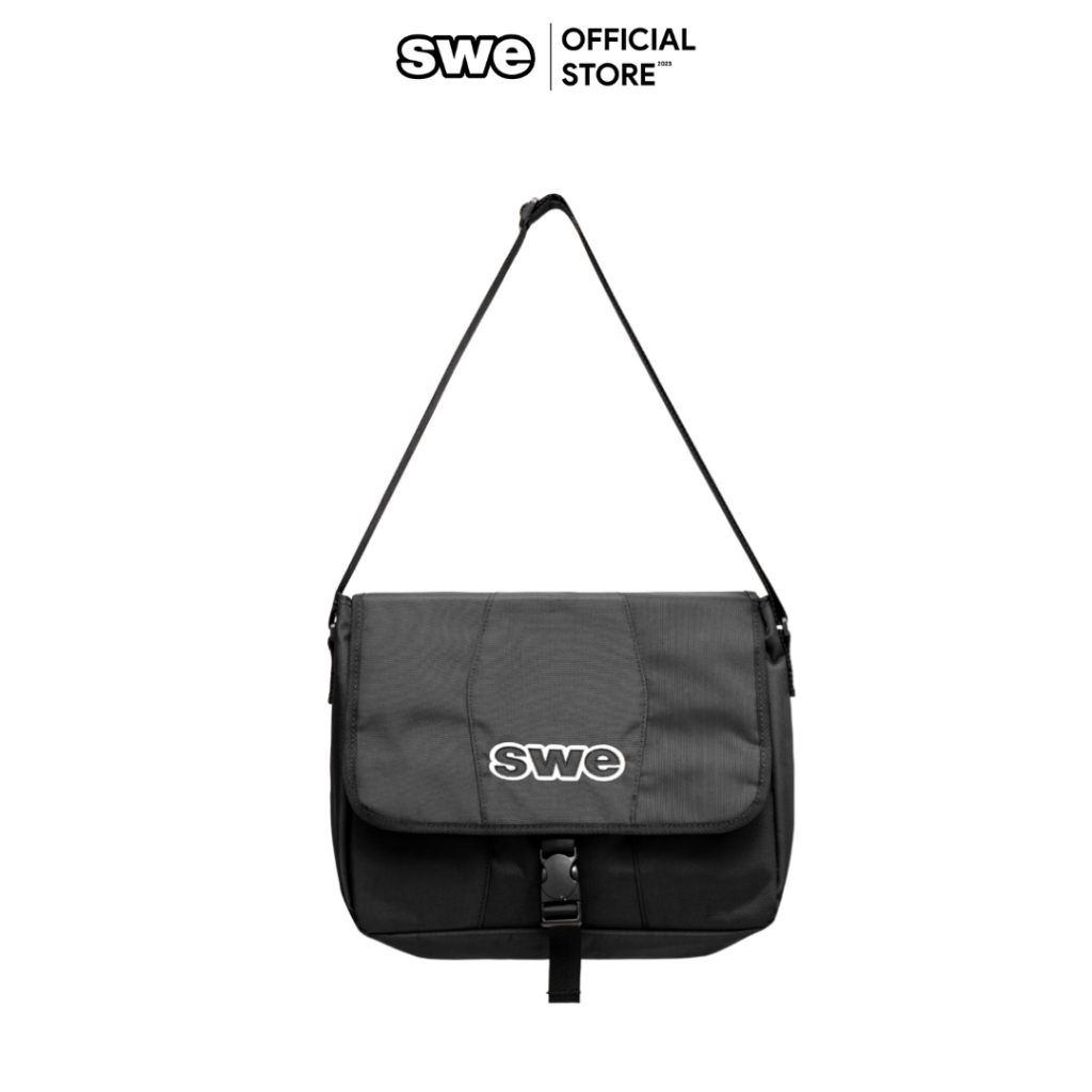 Túi Xách Messenger Unisex Local Brand SWE MESSENGER BAG - Đen