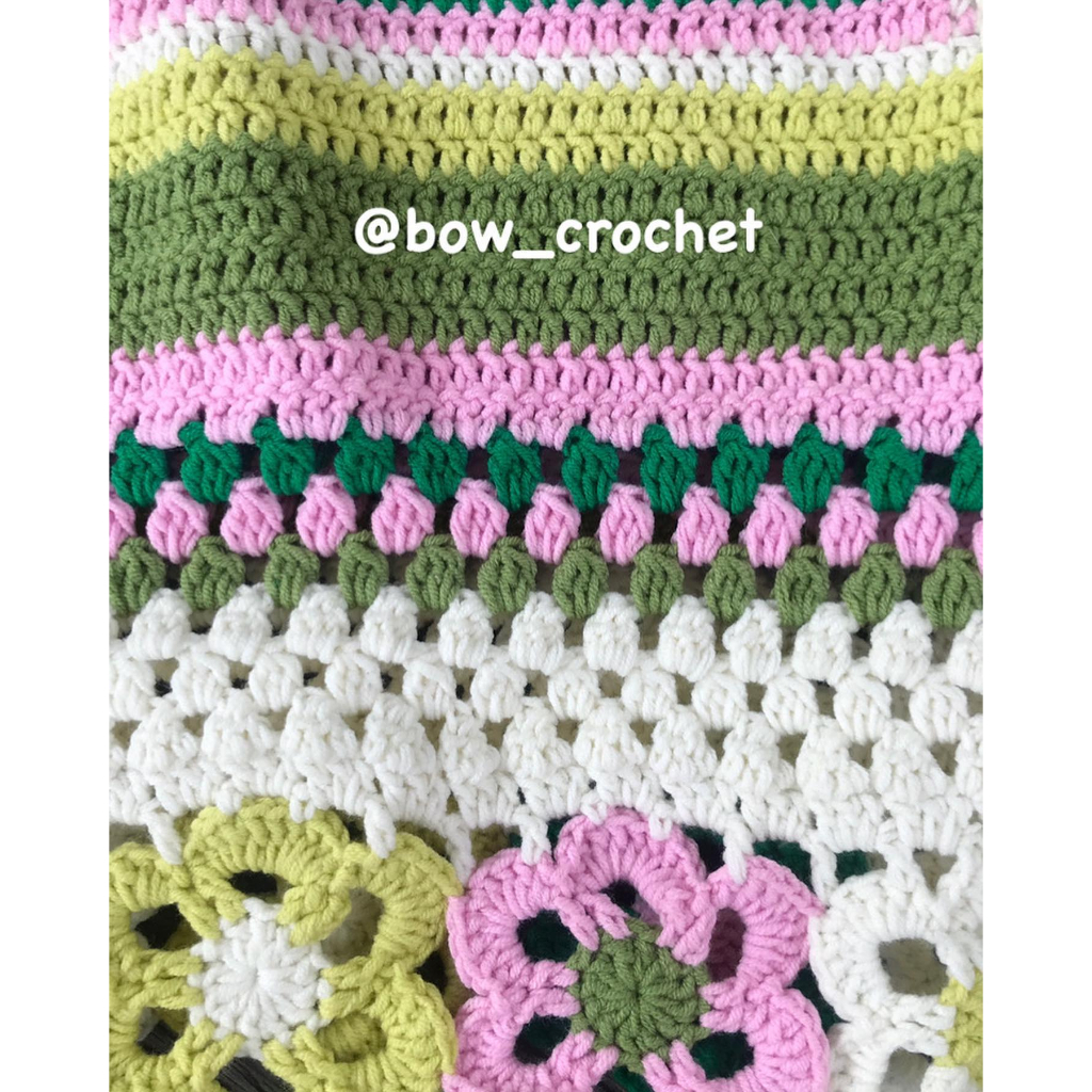 ÁO LEN GHÉP HOA HANDMADE