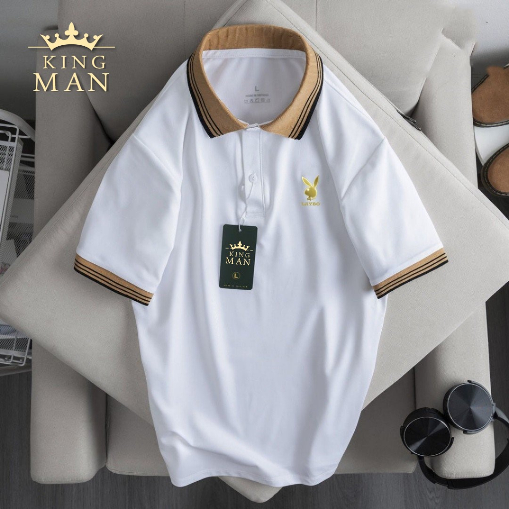 Áo polo nam thêu họa tiết chất cá sấu mềm mịn trẻ trung