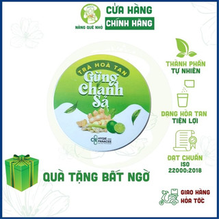 Trà thảo mộc giải cảm chanh sả gừng dạng hòa tan tăng cường sức đề kháng