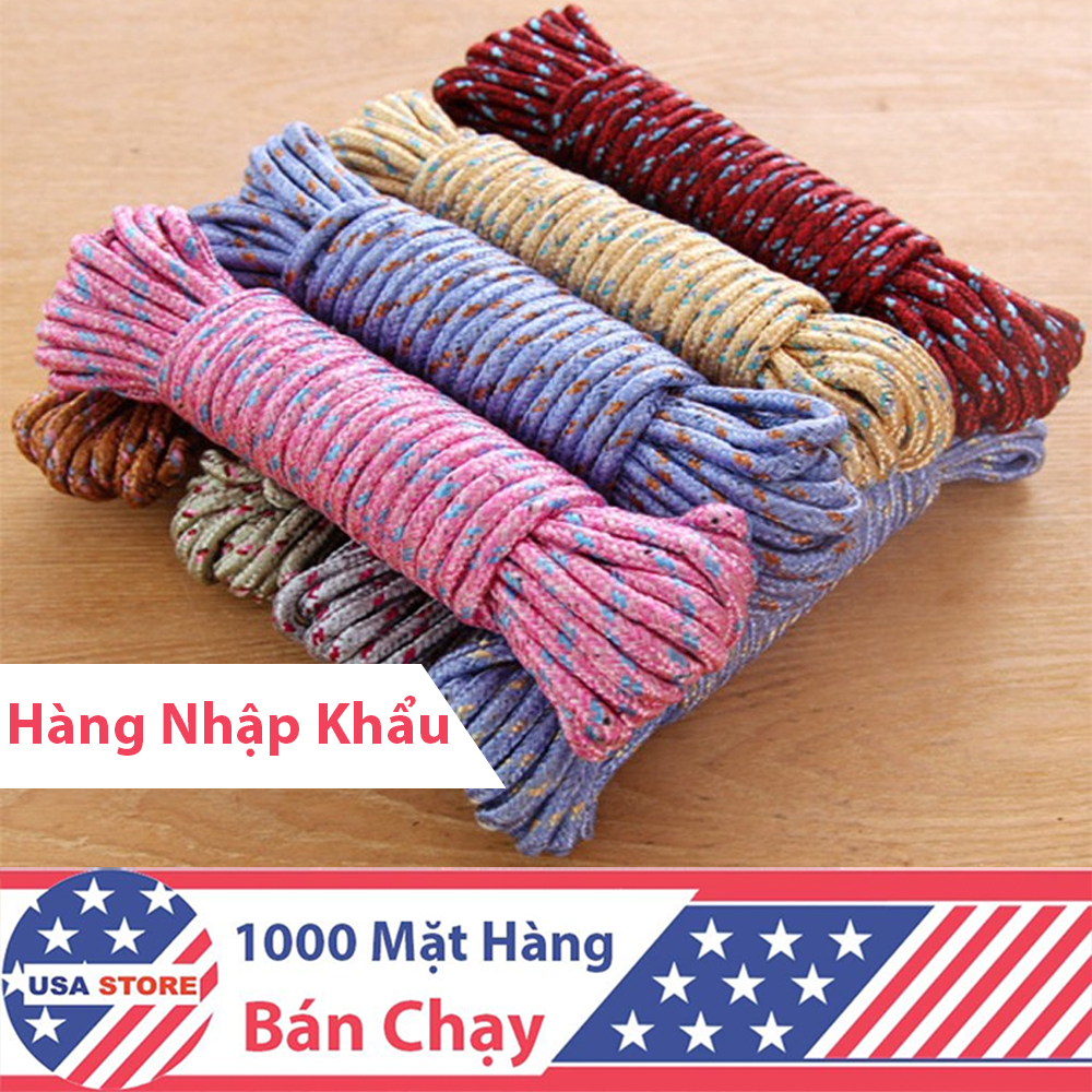 Cuộn Dây Phơi Đồ, Quần Áo Vải Bện Siêu Chắc Dài 10 Mét - Dây Buộc Màn | BigBuy360 - bigbuy360.vn